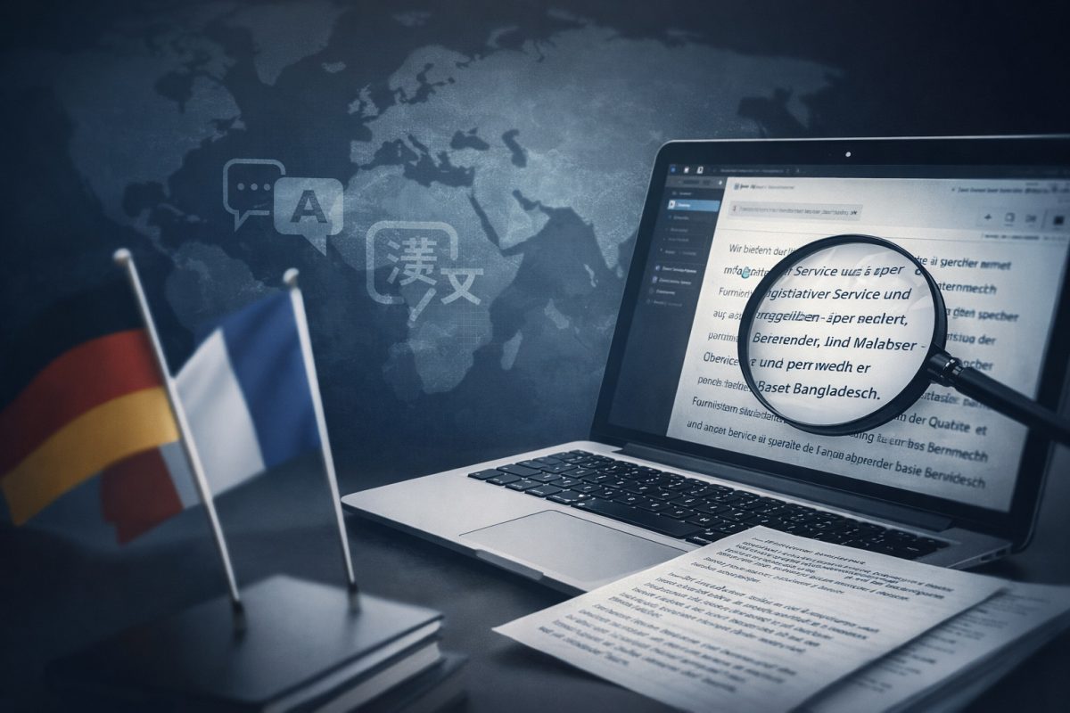 Gründe für professionelle Übersetzungen - Infografik