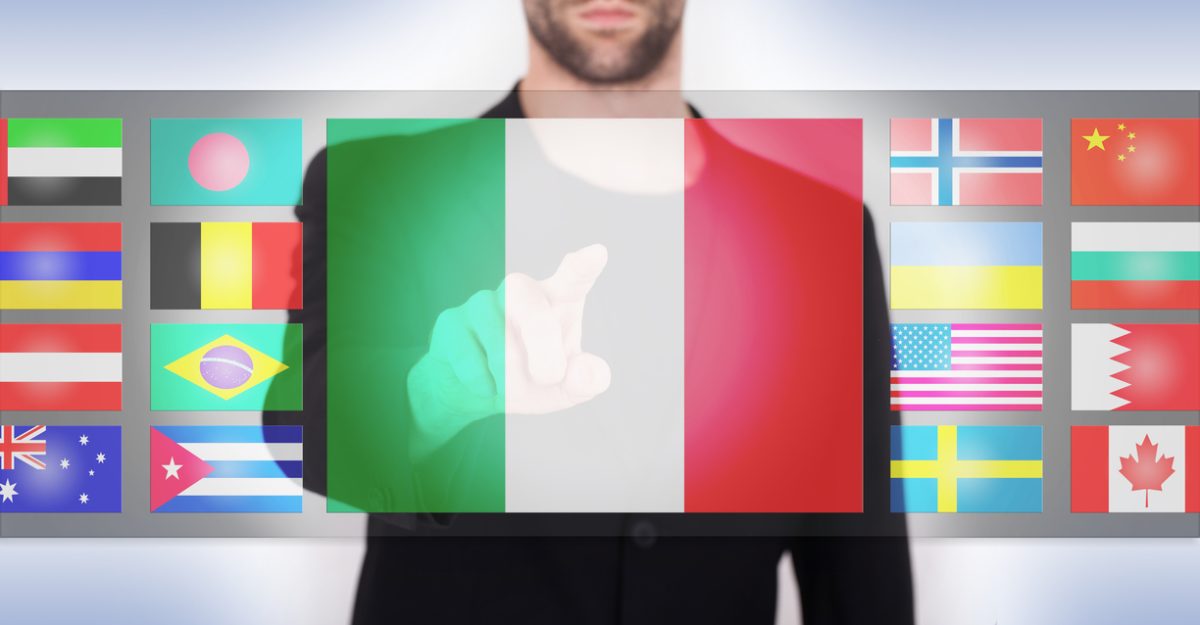 hand pushing on a touch screen interface