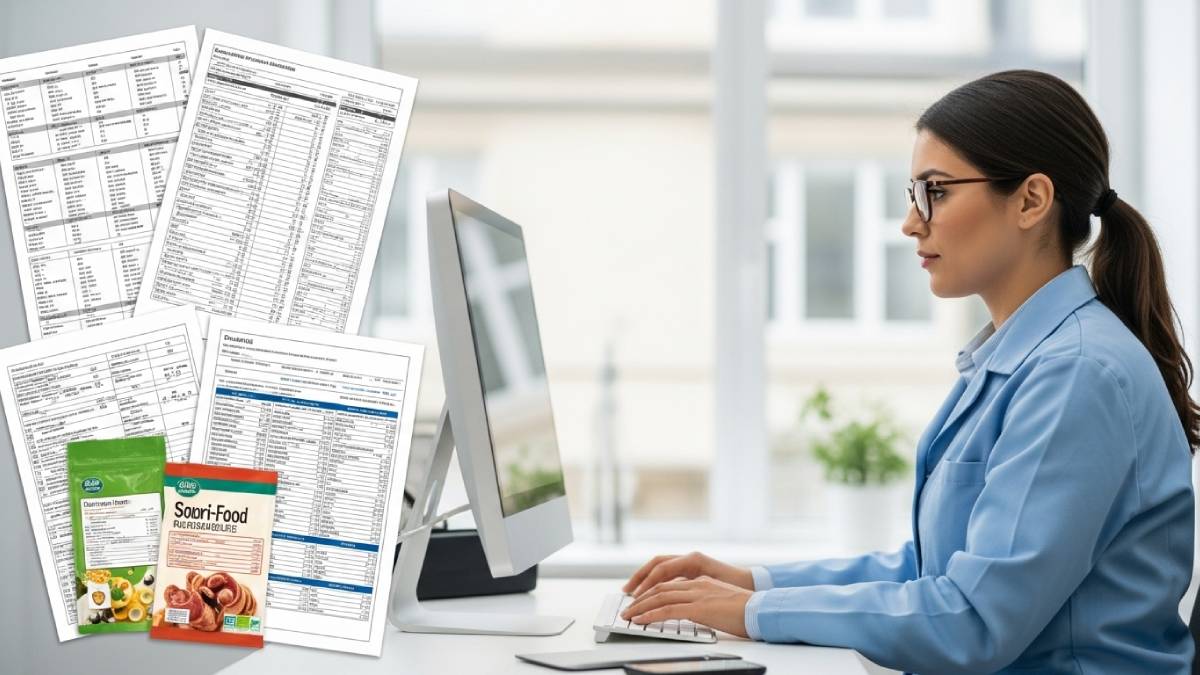 Traducteur agroalimentaire travaillant sur fiches produits et étiquettes multilingues