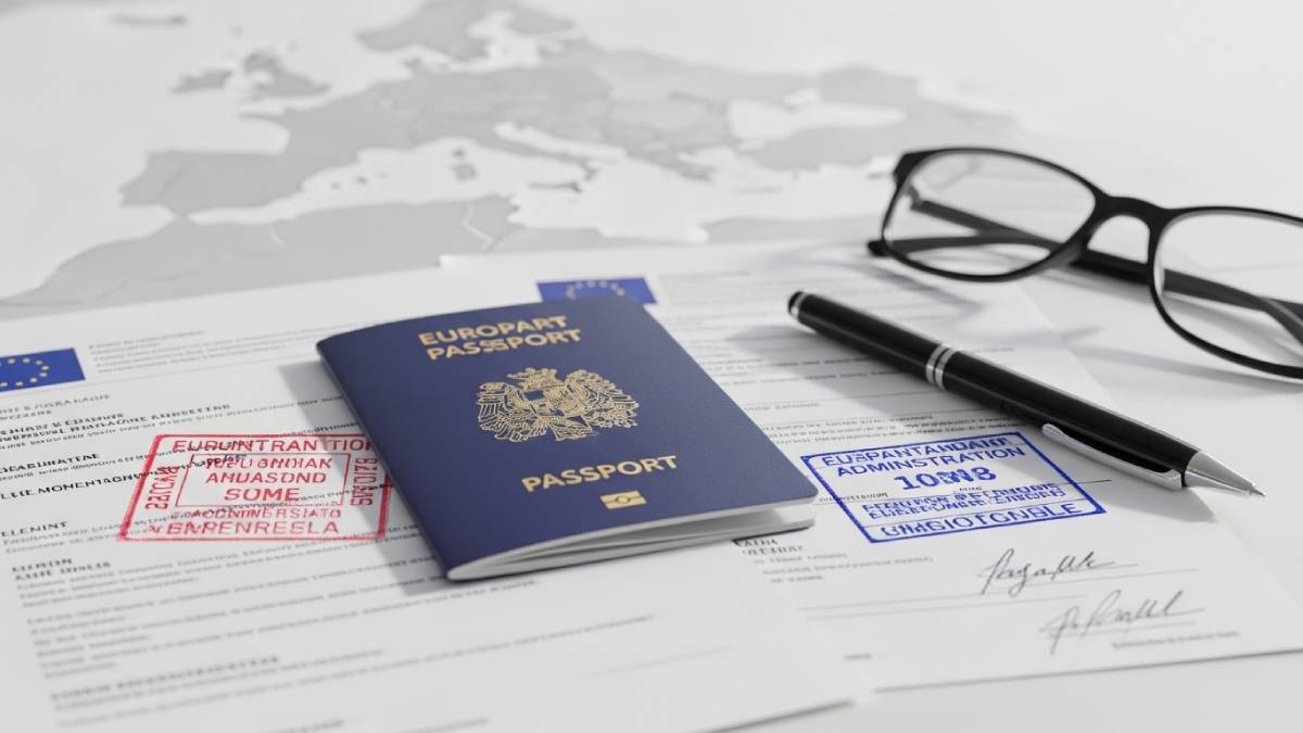 Traduction assermentée de documents officiels et passeport pour dossier d'immigration en Europe.